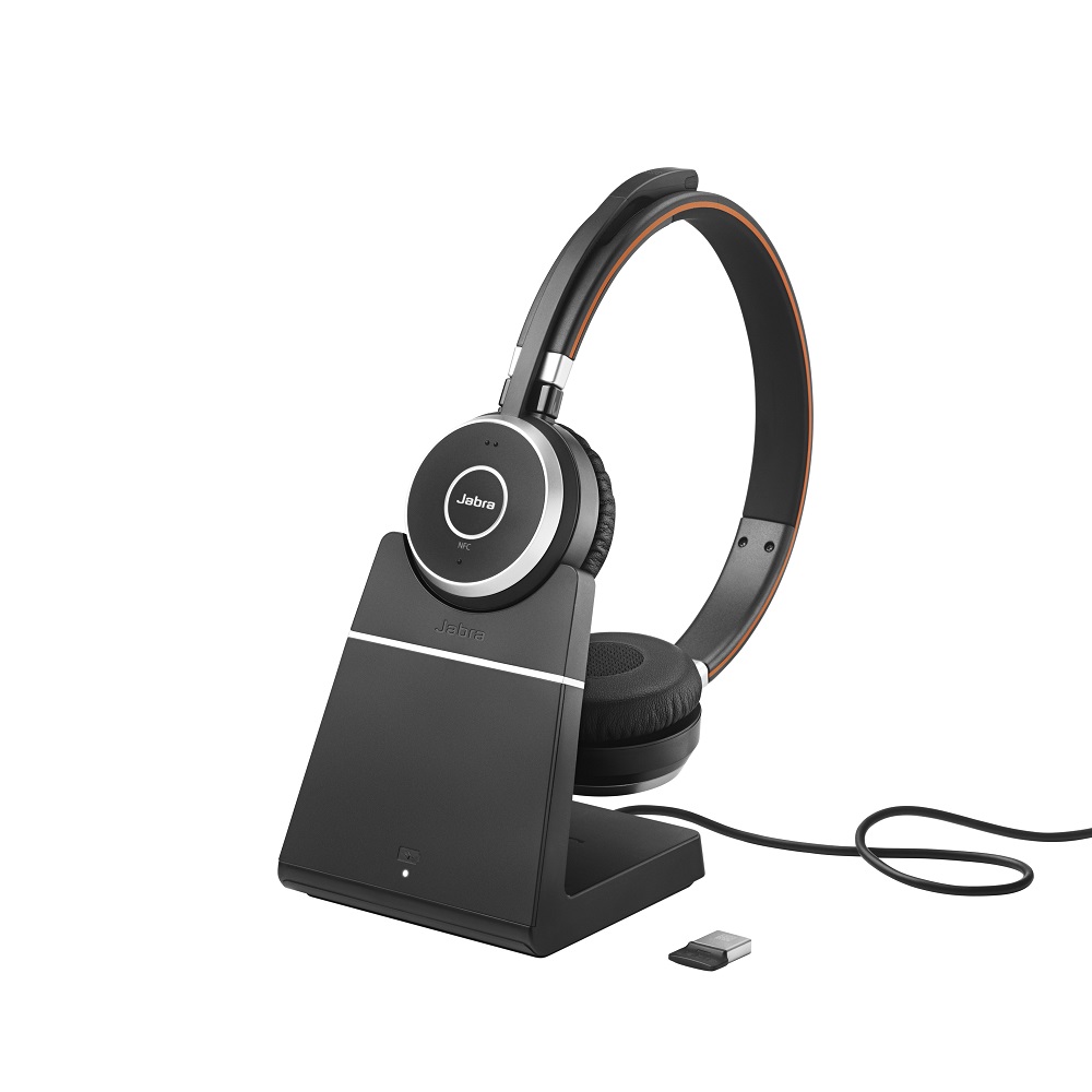 Stapel Habubu meisje Jabra Evolve 65 SE Duo UC Headset with Charging Stand | Avcomm Solutions